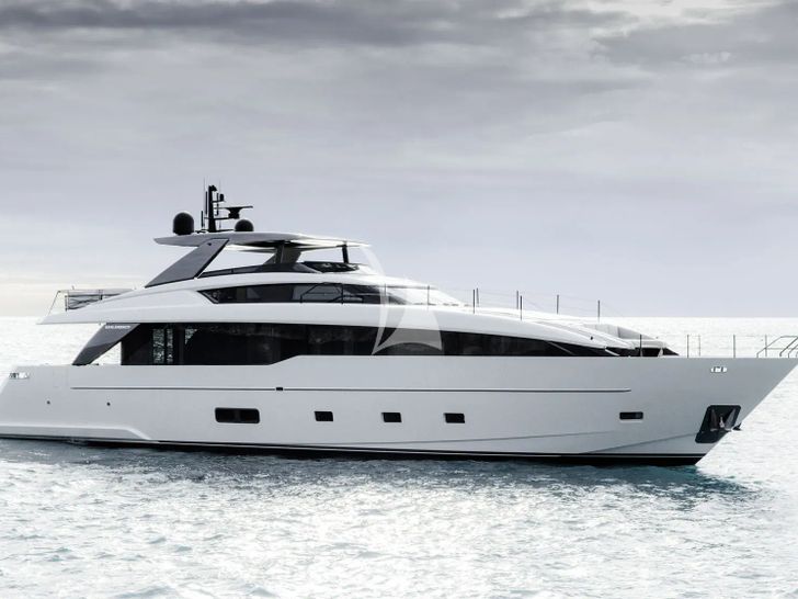 ALMA BLU Sanlorenzo SL86A - side profile ALMA BLU Sanlorenzo SL86A - side profile