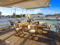 ALMAR II Azimut Magellano 76 - aft deck alfresco dining area ALMAR II Azimut Magellano 76 - aft deck alfresco dining area