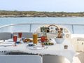 ALMAR II Azimut Magellano 76 - flybridge dining set up ALMAR II Azimut Magellano 76 - flybridge dining set up