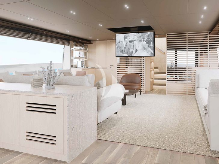 ON TIME Sanlorenzo SX112 - entertainment area ON TIME Sanlorenzo SX112 - entertainment area