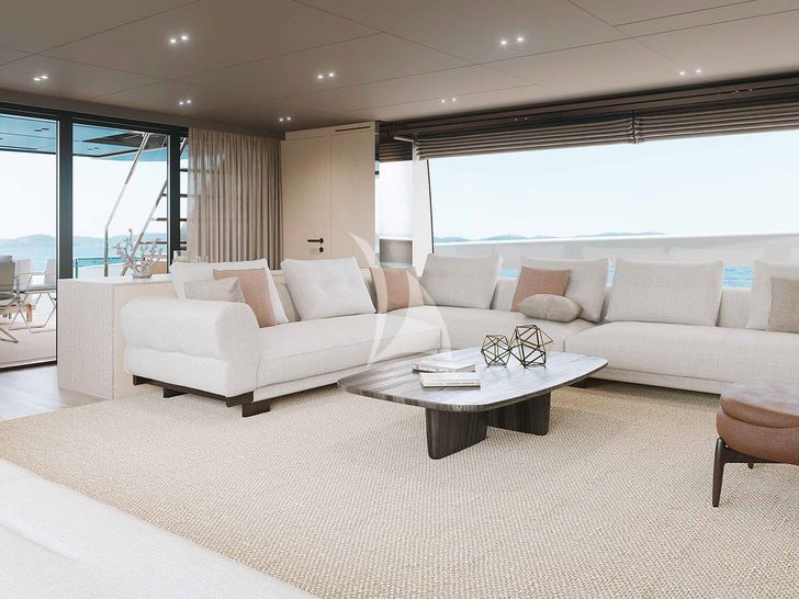 ON TIME Sanlorenzo SX112 - main saloon ON TIME Sanlorenzo SX112 - main saloon