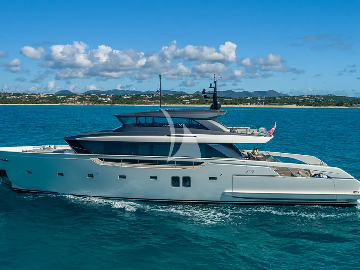 ON TIME Sanlorenzo SX112 - side profile ON TIME Sanlorenzo SX112 - side profile