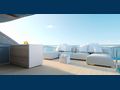 ALMOST THERE Sanlorenzo SX112 sun deck aft lounge