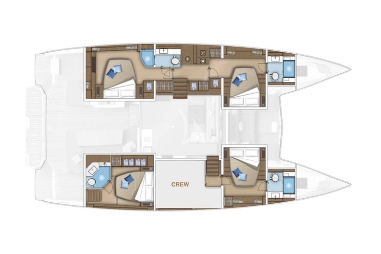 Layout for ALMOSTA ROAD Lagoon 55 - layout