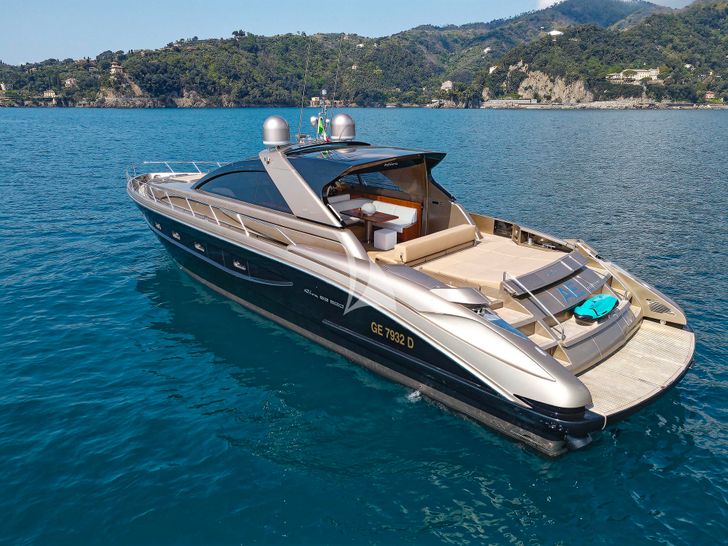 ALTER EGO Riva 68 anchored stern view