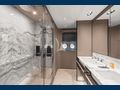 ALUMINIA TOO Azimut Grande 27M master cabin bathroom