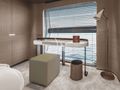 ALUMINIA TOO Azimut Grande 27M master cabin working area