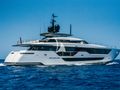 ALVIUM Ferretti Custom Line 106 - cruising side profile ALVIUM Ferretti Custom Line 106 - cruising side profile