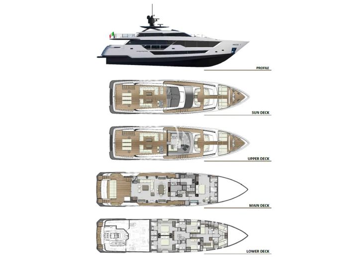 ALVIUM Ferretti Custom Line 106 - layout ALVIUM Ferretti Custom Line 106 - layout