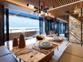 AL WAAB Alia 55m - main deck dining area AL WAAB Alia 55m - main deck dining area