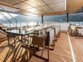 AL WAAB Alia 55m - sky deck dining area AL WAAB Alia 55m - sky deck dining area