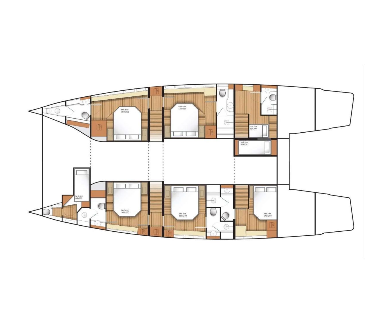 Layout for ARCTIC MOON, Moon 6TY Power Gen 2 - Cabin Layout
