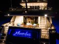 AMADEA Benetti Classic 115 aft deck at night