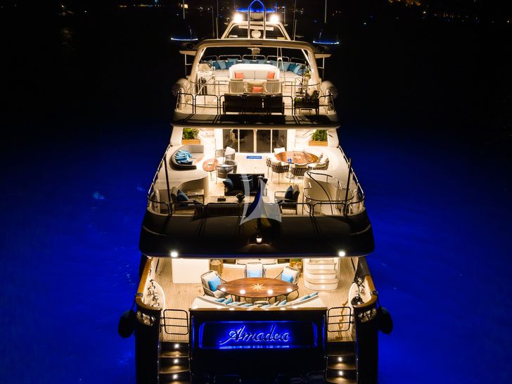 AMADEA Benetti Classic 115 at night AMADEA Benetti Classic 115 at night