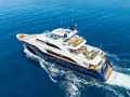 AMADEA Benetti Classic 115 cruising semi aerial shot AMADEA Benetti Classic 115 cruising semi aerial shot