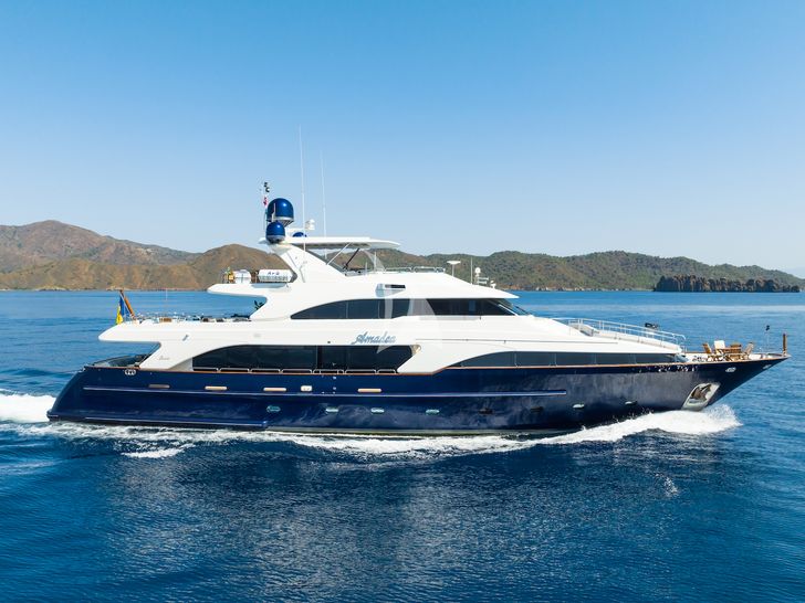 AMADEA Benetti Classic 115 cruising side profile AMADEA Benetti Classic 115 cruising side profile