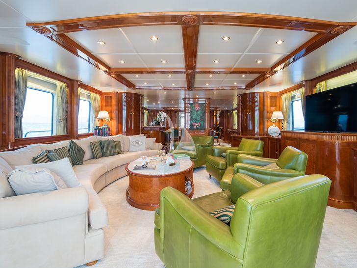 AMADEA Benetti Classic 115 main saloon seating area AMADEA Benetti Classic 115 main saloon seating area