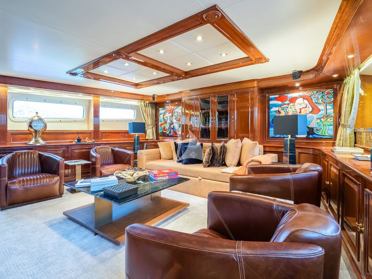 AMADEA Benetti Classic 115 sky deck seating area AMADEA Benetti Classic 115 sky deck seating area