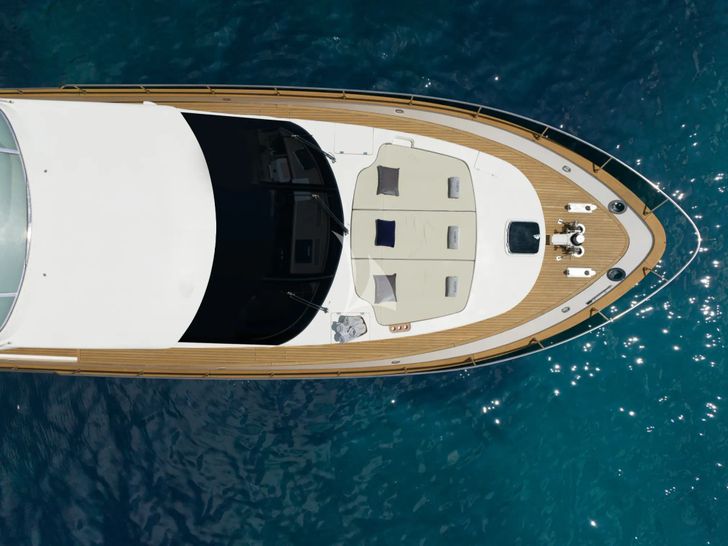 AMANI Astondoa 72 - bow aerial shot AMANI Astondoa 72 - bow aerial shot