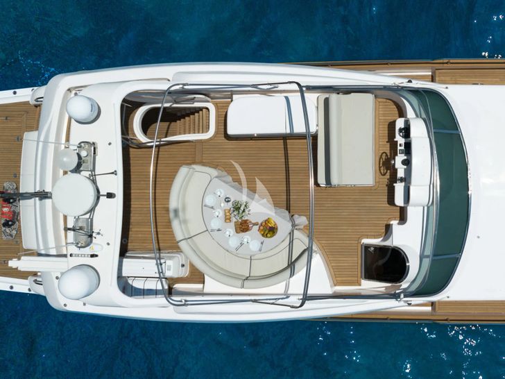 AMANI Astondoa 72 - flybridge top shot AMANI Astondoa 72 - flybridge top shot