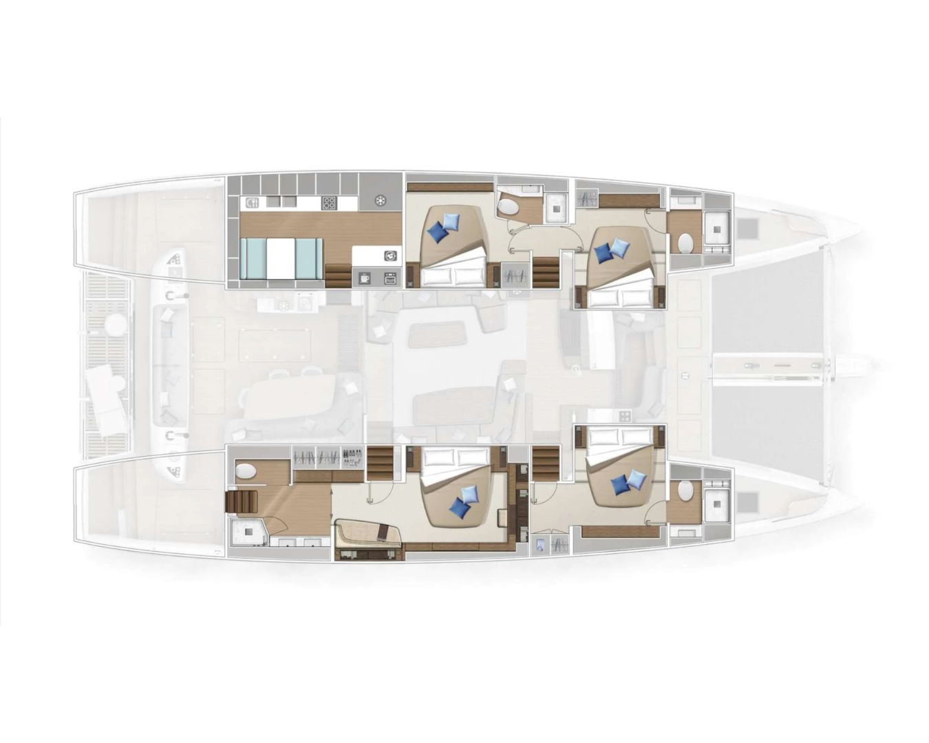 Layout for AMAREA Lagoon 65 - layout
