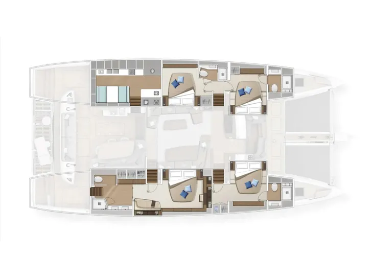 AMAREA Lagoon 65 - layout AMAREA Lagoon 65 - layout