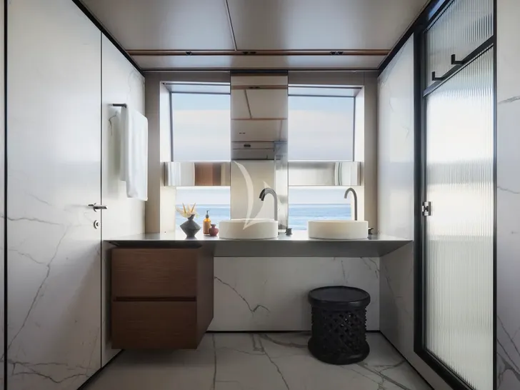 AMAZING GRACE Sanlorenzo SL110 Asymmetric - VIP cabin 2 bathroom AMAZING GRACE Sanlorenzo SL110 Asymmetric - VIP cabin 2 bathroom