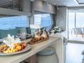 AMMONITE Numarine 78 indoor dining area AMMONITE Numarine 78 indoor dining area