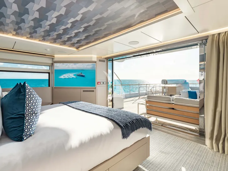AMORE Numarine 37 XP - master cabin in the sky deck AMORE Numarine 37 XP - master cabin in the sky deck