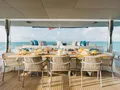 AMORE Numarine 37 XP - alfresco dining area AMORE Numarine 37 XP - alfresco dining area