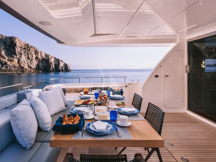 ANASSA A Ferretti 850 - aft deck ANASSA A Ferretti 850 - aft deck