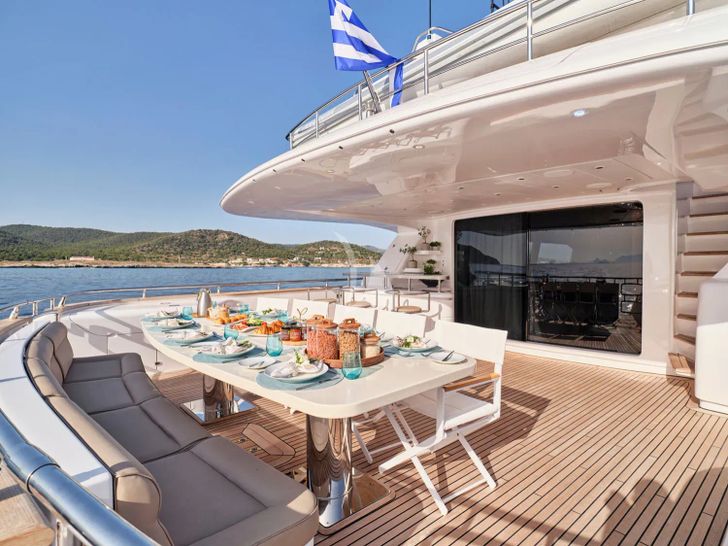 ANASA Maiora 35m - main aft deck ANASA Maiora 35m - main aft deck