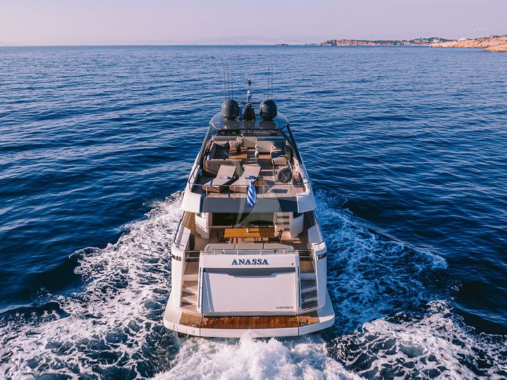 ANASSA A Ferretti 850 - aft view ANASSA A Ferretti 850 - aft view