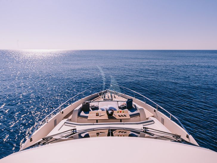 ANASSA A Ferretti 850 - foredeck ANASSA A Ferretti 850 - foredeck
