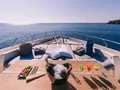 ANASSA A Ferretti 850 - wine party on the foredeck ANASSA A Ferretti 850 - wine party on the foredeck