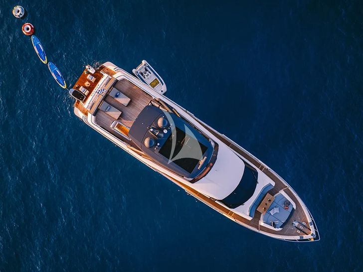 ANASSA A Ferretti 850 - top aerial shot ANASSA A Ferretti 850 - top aerial shot
