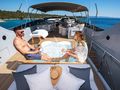 ANAVI Admiral 35 - guests enjoying the sundeck jacuzzi ANAVI Admiral 35 - guests enjoying the sundeck jacuzzi