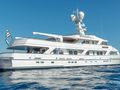 ANCALLIA Feadship 45m - anchored side profile ANCALLIA Feadship 45m - anchored side profile