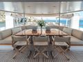 ANCALLIA Feadship 45m - sky deck dining area ANCALLIA Feadship 45m - sky deck dining area