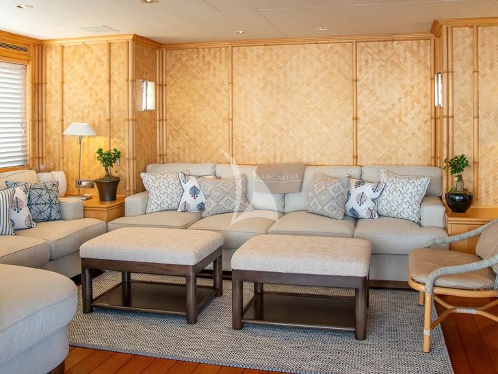 ANCALLIA Feadship 45m - sky lounge couch ANCALLIA Feadship 45m - sky lounge couch