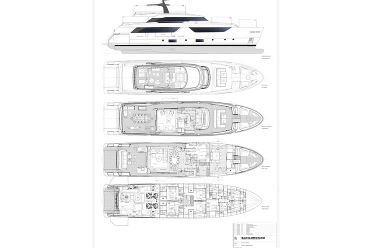 Layout for ANDIAMO Sanlorenzo SD118 - layout