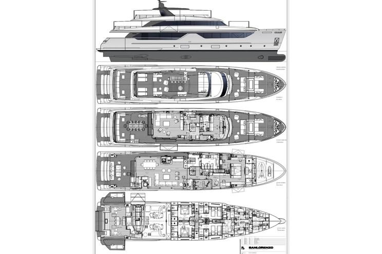 Layout for ANDIAMO Sanlorenzo SD132 - layout
