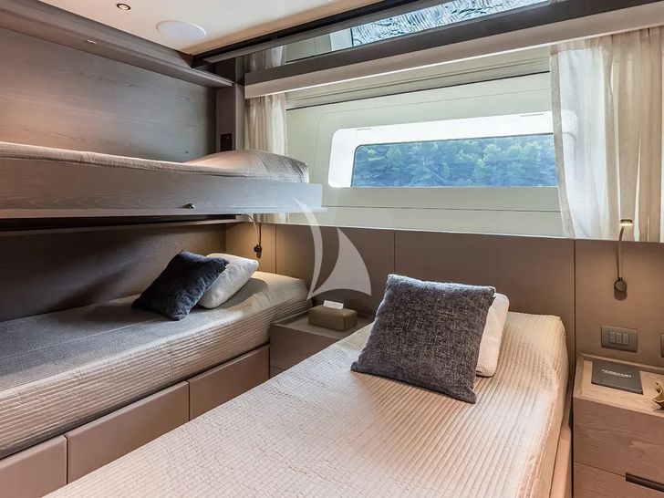 ANDIAMO Sanlorenzo SD118 - twin cabin with Pullman ANDIAMO Sanlorenzo SD118 - twin cabin with Pullman