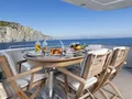 ANDILIS Admiral 90 - main aft deck alfresco dining area ANDILIS Admiral 90 - main aft deck alfresco dining area
