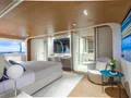 ANGEL Benetti Motopanfilo 37m - master cabin bed and TV ANGEL Benetti Motopanfilo 37m - master cabin bed and TV