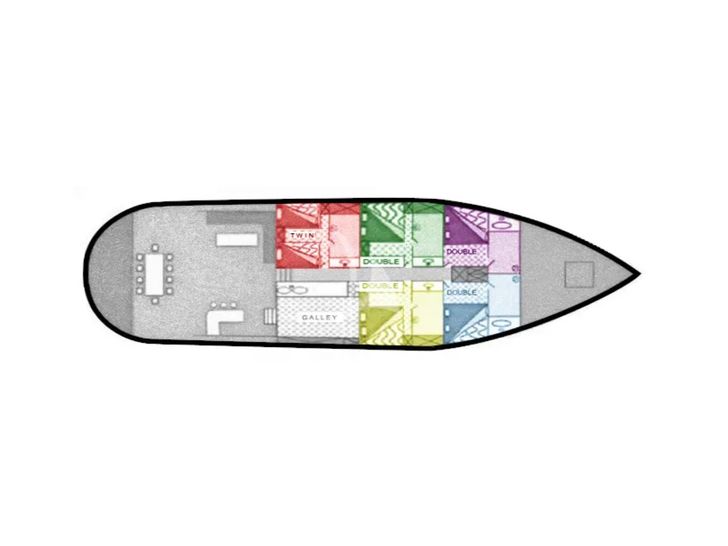 ANGELICA Custom Line Gulet 30m - layout ANGELICA Custom Line Gulet 30m - layout