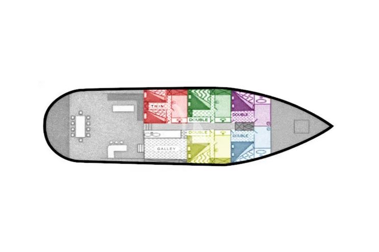 Layout for ANGELICA Custom Line Gulet 30m - layout