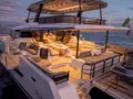ANIMA Fountaine Pajot Power 80 - aft deck at night ANIMA Fountaine Pajot Power 80 - aft deck at night
