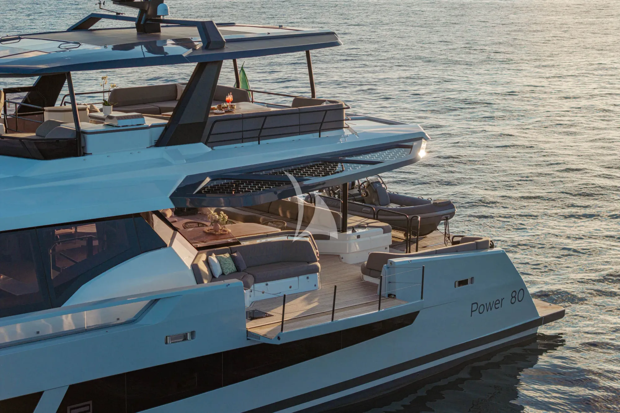 ANIMA Fountaine Pajot Power 80 - side balcony