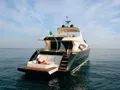 ANYTHING GOES IV Riva Duchessa 92 - anchored aft shot ANYTHING GOES IV Riva Duchessa 92 - anchored aft shot